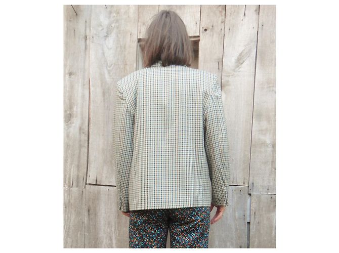 Vintage Burberry Jackengröße 40 Wolle und Seide, "Britisches Erbe" Mehrfarben - Ansicht 2