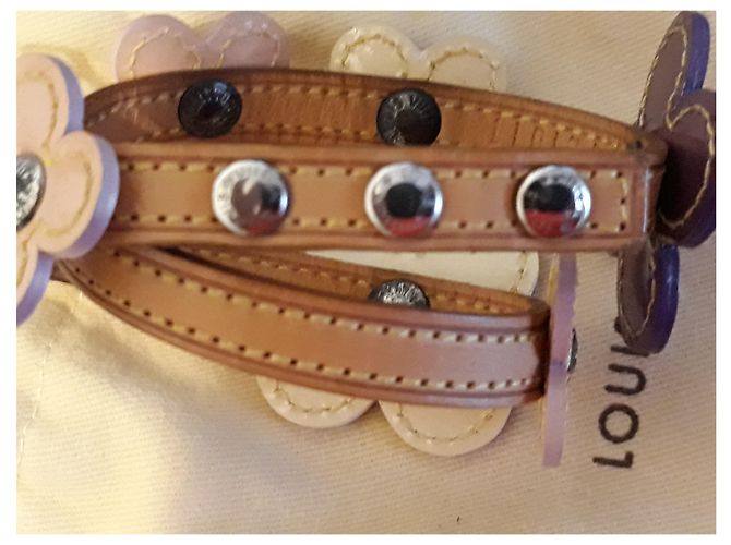 Bracciale avvolgente Louis Vuitton Flowers in pelle Multicolore - vista 17