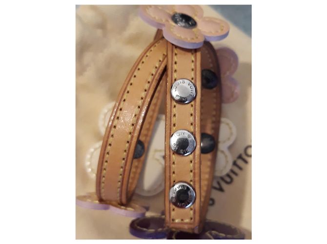 Bracciale avvolgente Louis Vuitton Flowers in pelle Multicolore - vista 6