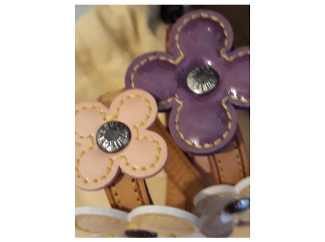 Bracciale avvolgente Louis Vuitton Flowers in pelle Multicolore - vista 8