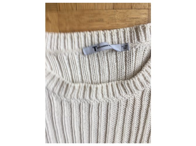 T By Alexander Wang T von Alexander Wang verkürzter Pullover Roh - Ansicht 2