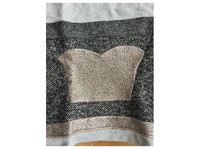 Pull en coton gris Msgm Taille M - vue 3