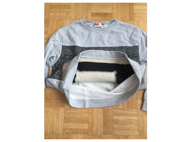 Pull en coton gris Msgm Taille M - vue 6