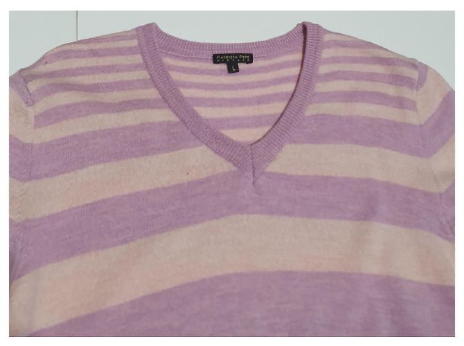 Patrizia Pepe Wollpullover lila gestreift - Ansicht 2