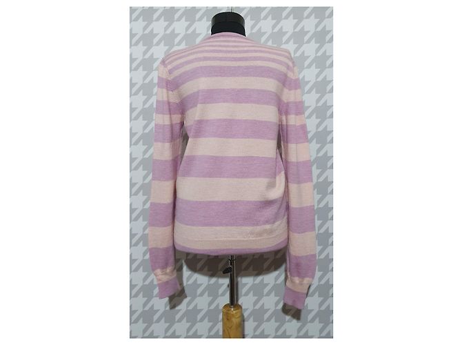 Patrizia Pepe Wollpullover lila gestreift - Ansicht 4