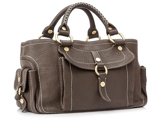 Céline Bolso de cuero marrón Boogie de Celine - vista 2