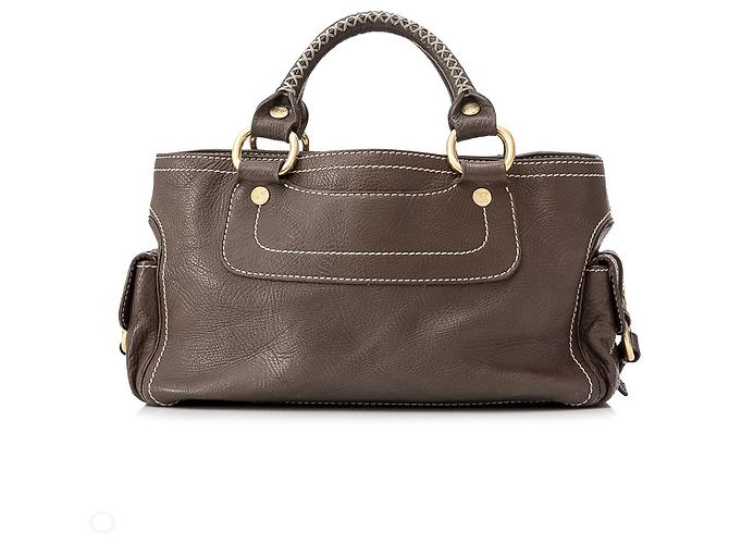 Céline Bolso de cuero marrón Boogie de Celine - vista 3