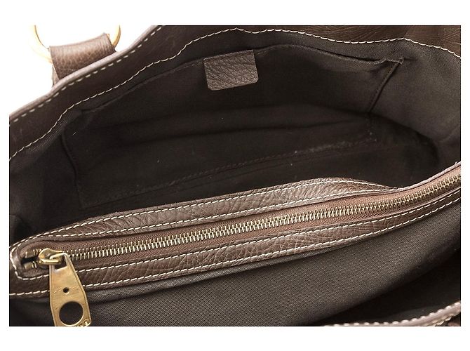 Céline Bolso de cuero marrón Boogie de Celine - vista 5
