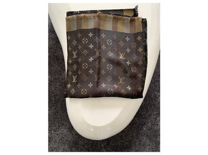 Louis Vuitton Así que brilla bufanda Castaño - vista 2