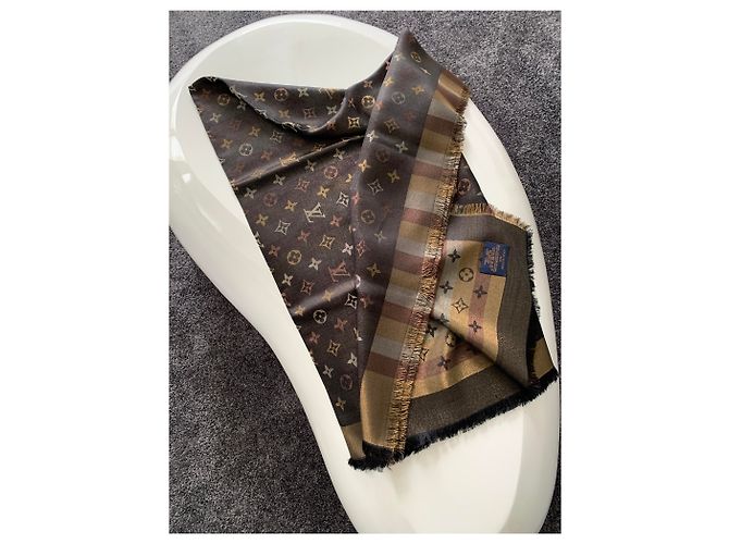 Louis Vuitton Así que brilla bufanda Castaño - vista 7