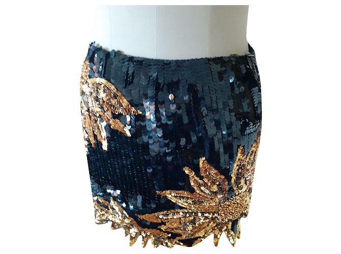 Stella Forest Pailletten Partyrock Schwarz Gold hardware - Ansicht 2