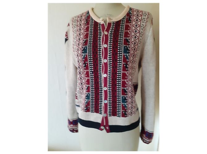 Suéter de lana Armand Ventilo rojo crema verde oliva Roja - vista 2