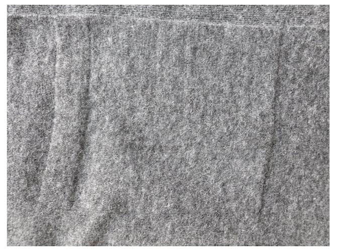 Max & Co Kapuzenpullover aus Wolle und Alpaka-Mischung Weiß Anthrazitgrau - Ansicht 10