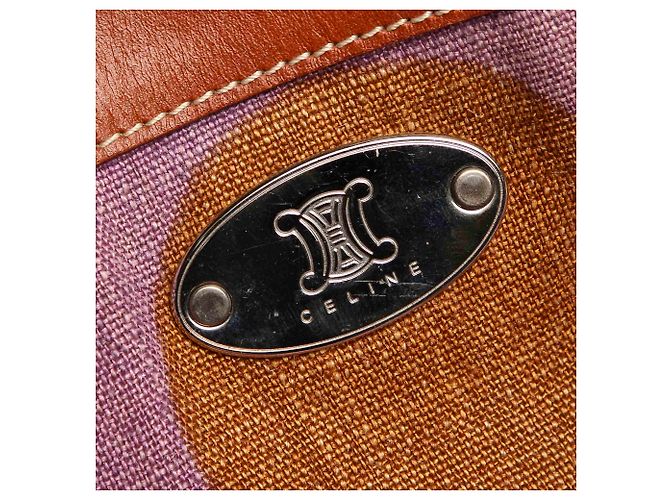 Céline Celine Brown Floral Canvas Einkaufstasche - Ansicht 9