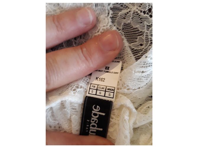 Autre Marque Aubade Spitzenstrickjacke weiß - Ansicht 5