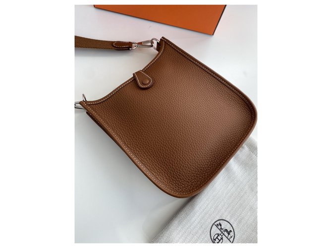 Hermès evelyne mini tpm amazone Cognac - vista 4
