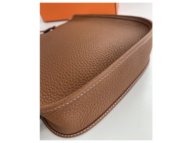Hermès evelyne mini tpm amazone Cognac - vista 5