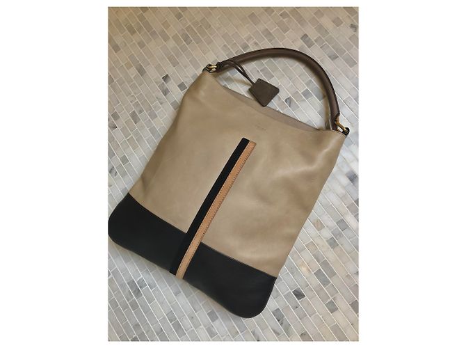 Céline Ledertasche Tote Bag Braun Beige Hellbraun Dunkelbraun - Ansicht 3