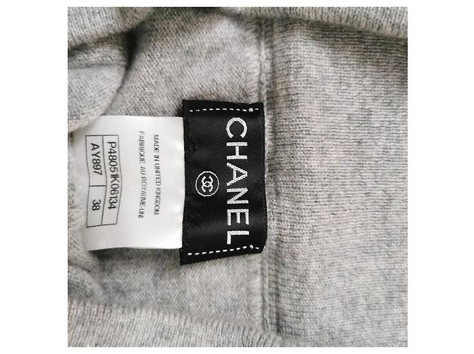 Cambon Chanel Hosenanzug aus Kaschmir Grau - Ansicht 4
