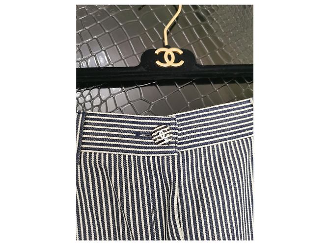 Vaqueros Chanel Cruise Collection Azules Algodón Talla 40 - vista 3