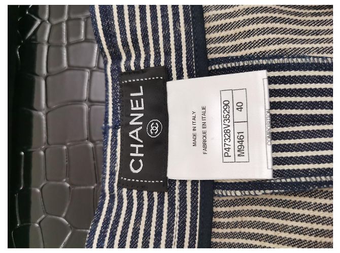 Vaqueros Chanel Cruise Collection Azules Algodón Talla 40 - vista 4