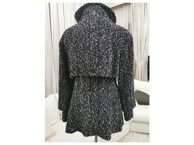 Abrigo Chanel Globus Collection de lana negro - vista 3
