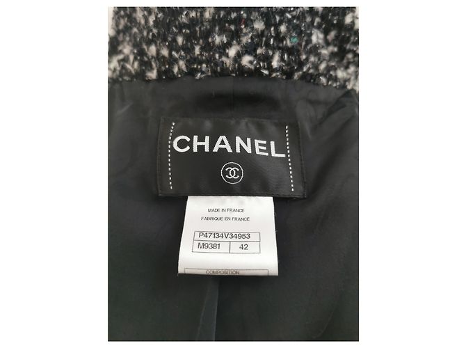 Abrigo Chanel Globus Collection de lana negro - vista 4