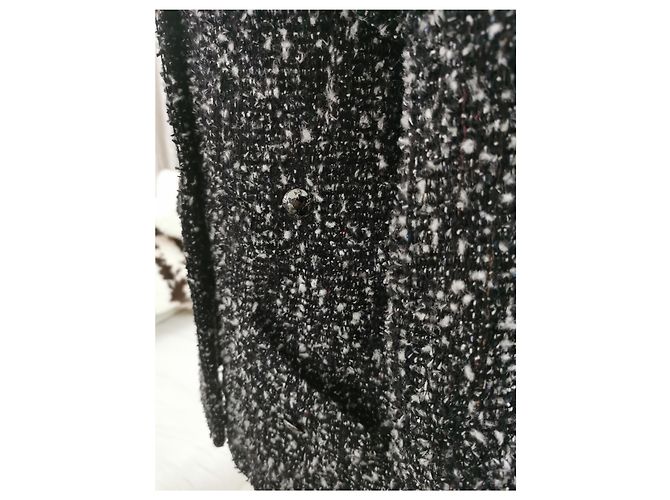 Abrigo Chanel Globus Collection de lana negro - vista 6