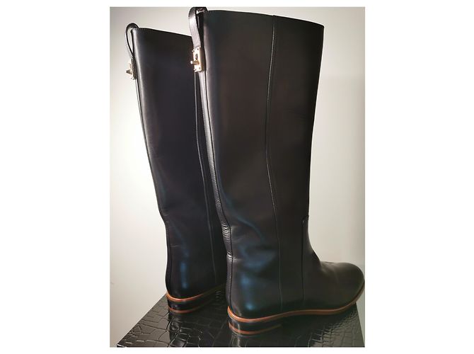 Fendi Lederstiefel Schwarz 38.5 - Ansicht 2