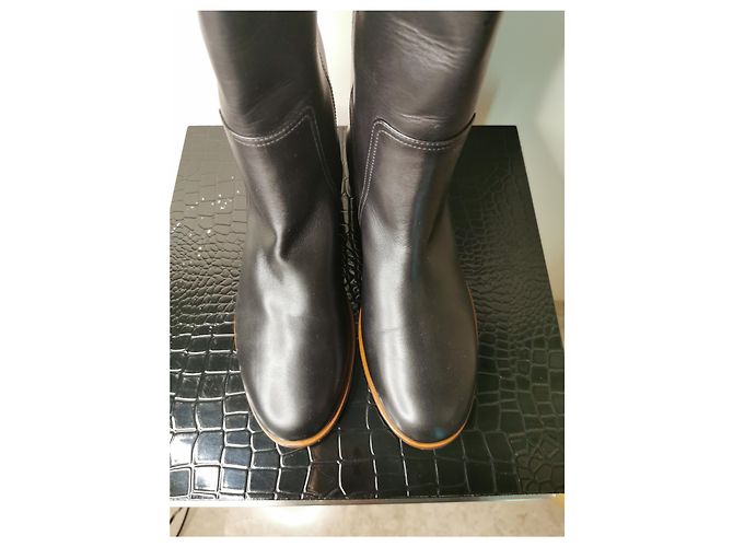 Fendi Lederstiefel Schwarz 38.5 - Ansicht 5