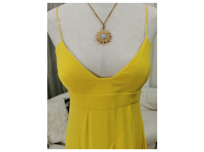 Dior Abendkleid aus Seide Gelb - Ansicht 2