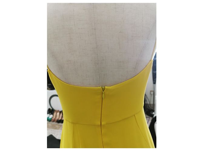 Dior Abendkleid aus Seide Gelb - Ansicht 4