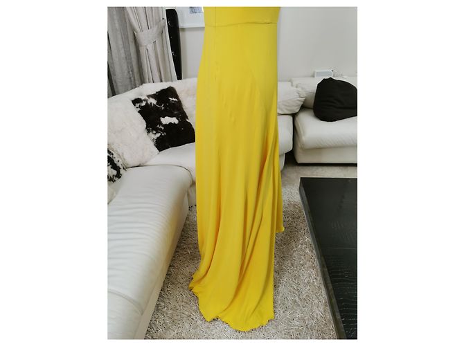 Dior Abendkleid aus Seide Gelb - Ansicht 6