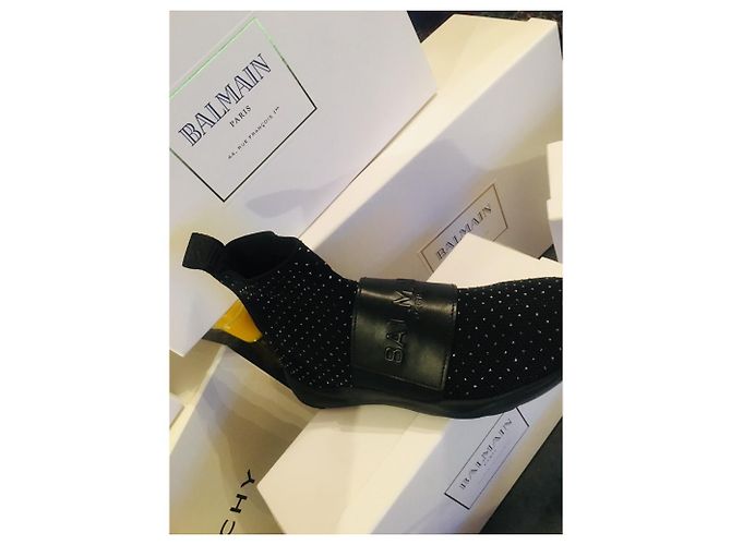 Balmain Cameron Sneaker Leder Schwarz 38 - Ansicht 2