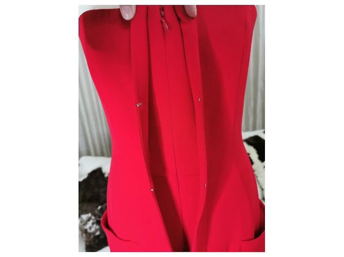 Mono Christian Dior de seda rojo Roja - vista 3