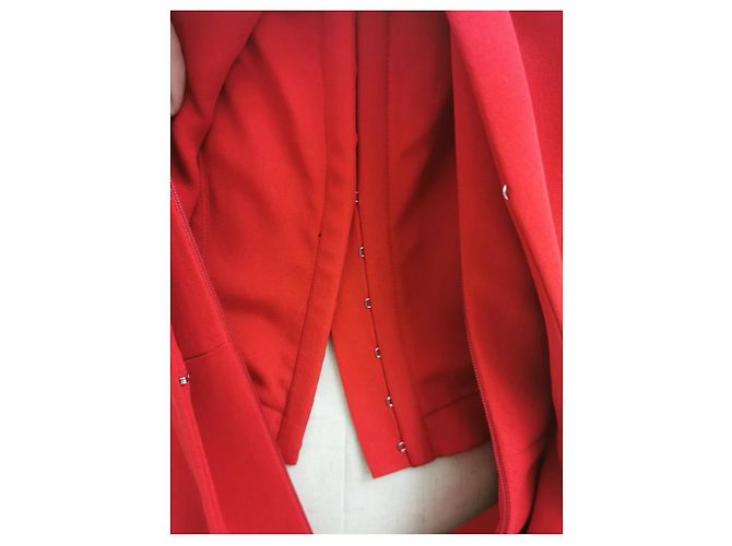 Mono Christian Dior de seda rojo Roja - vista 5