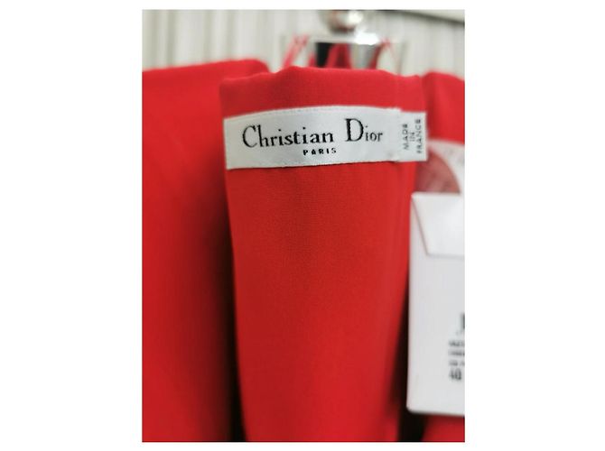 Mono Christian Dior de seda rojo Roja - vista 6
