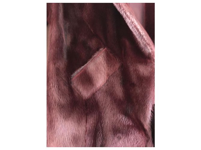 Giacca di pelliccia Loewe Rossa e Nera Rosso - vista 2