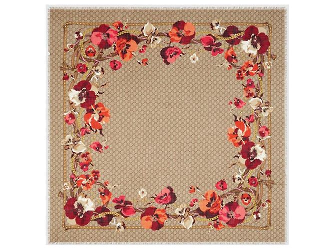 SCIARPA FIORE FLOREALE GUCCI NUOVA - vista 4