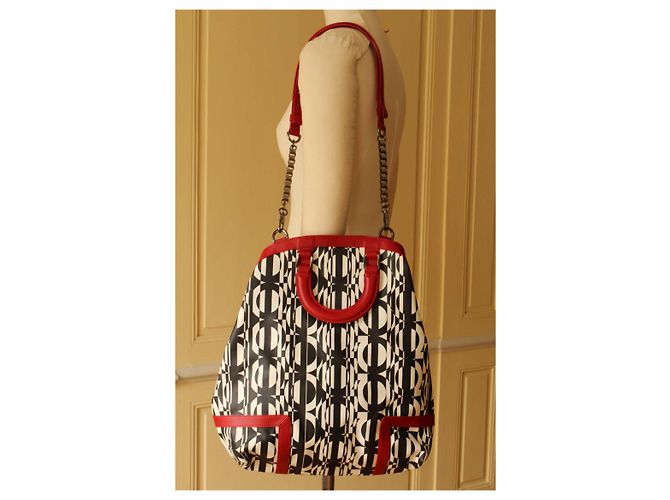 Autre Marque Grande borsa tote in tela spalmata stampata Multicolore - vista 2