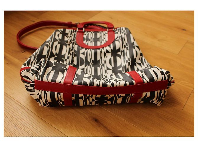 Autre Marque Grande borsa tote in tela spalmata stampata Multicolore - vista 5