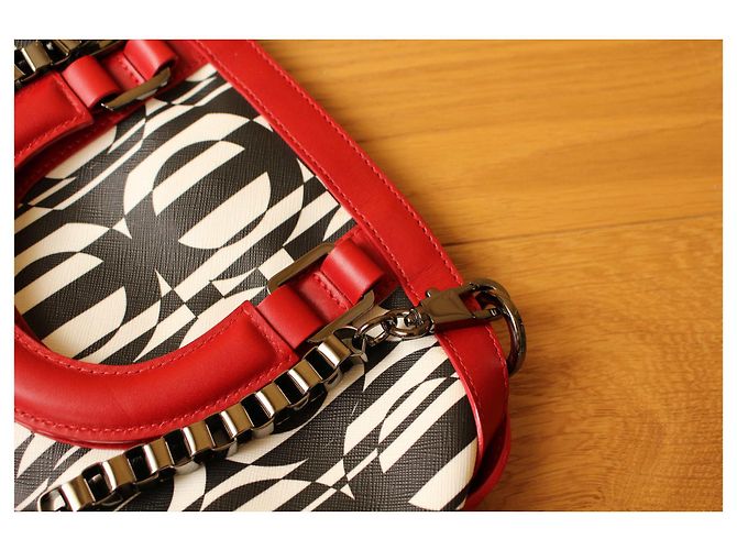Autre Marque Grande borsa tote in tela spalmata stampata Multicolore - vista 6