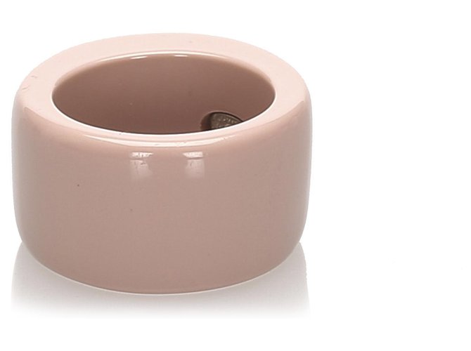 Chanel Pink CC Strass Ring Braun Beige - Ansicht 3