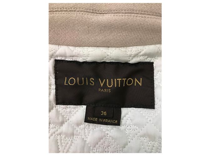 Abrigo corto Louis Vuitton Blanco roto - vista 2
