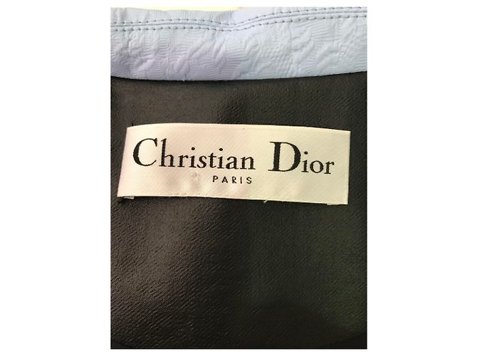 Chubasquero Dior de lona encerada mate negro y azul claro - vista 5