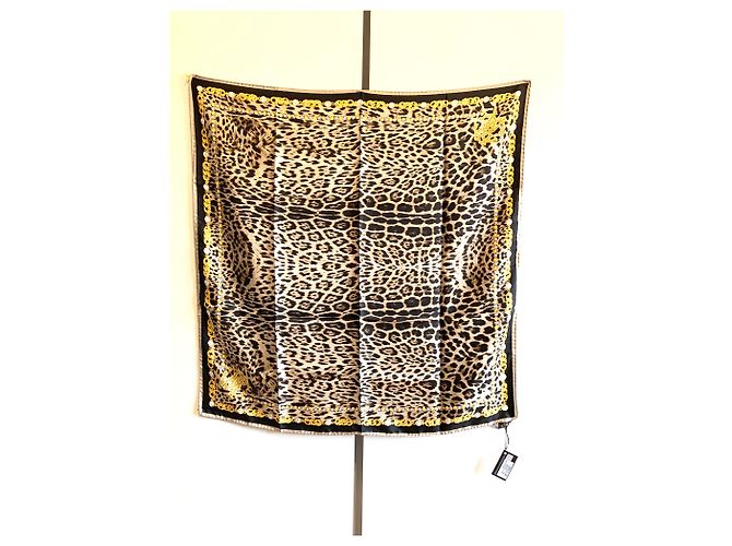Roberto Cavalli Fular estampado leopardo - vista 3