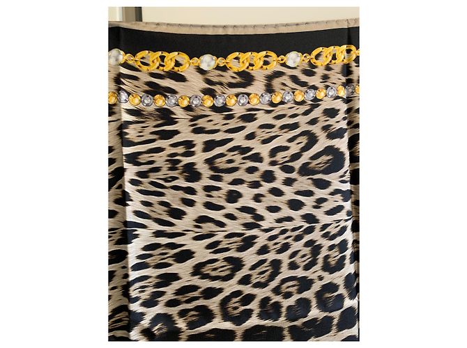 Roberto Cavalli Fular estampado leopardo - vista 4
