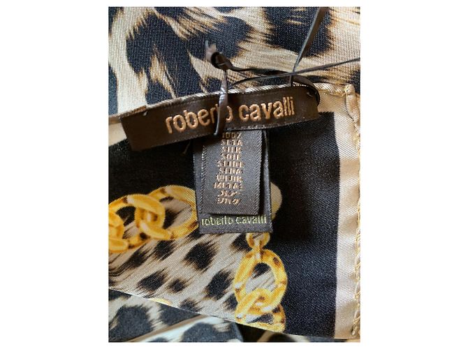 Roberto Cavalli Fular estampado leopardo - vista 9