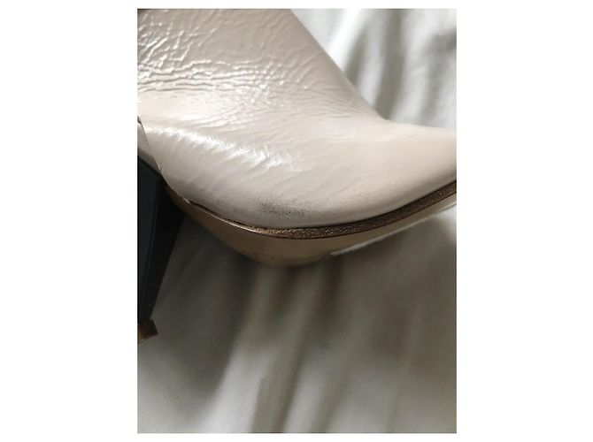 Chloé Stivaletti Chloe in vernice Beige Crudo - vista 11