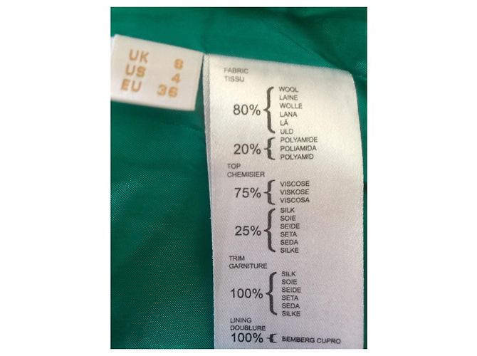Pringle Of Scotland Wollkleid mit Samt Grün - Ansicht 8